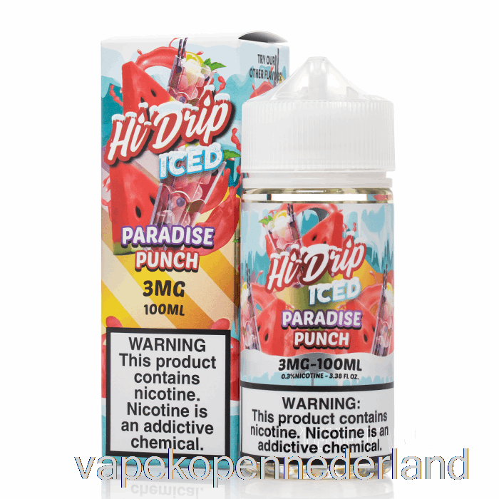 Elektronische Sigaret Vape Iced Paradise Punch - Hi-drip E-liquids - 100ml 6mg